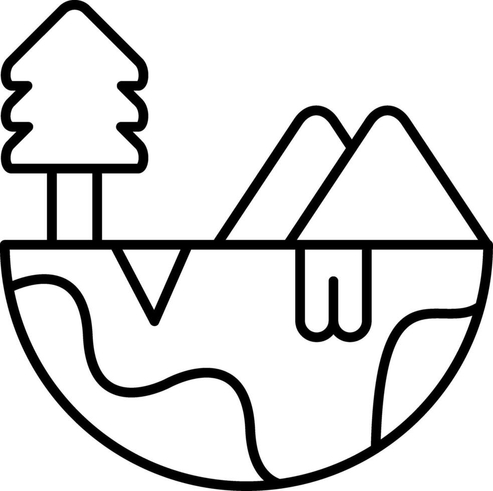 Biosphere Earth Ecosystem Planet Nature Habitat vector