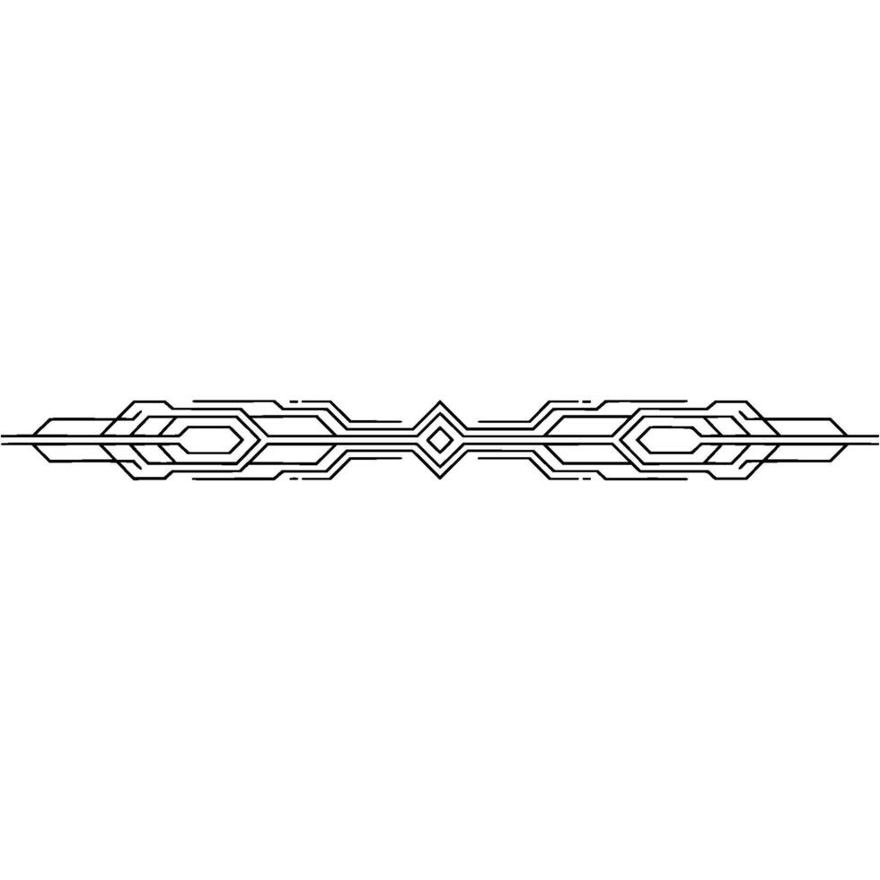 Geometric Tech Border Minimalist Lines on Gray Background vector