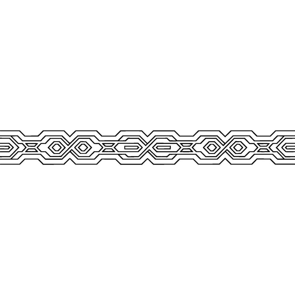Geometric Ornament Band on Gradient Background vector