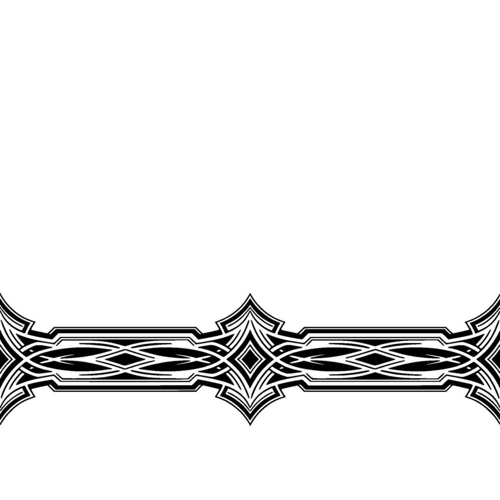 Elegant Black Border on White Background Geometric vector
