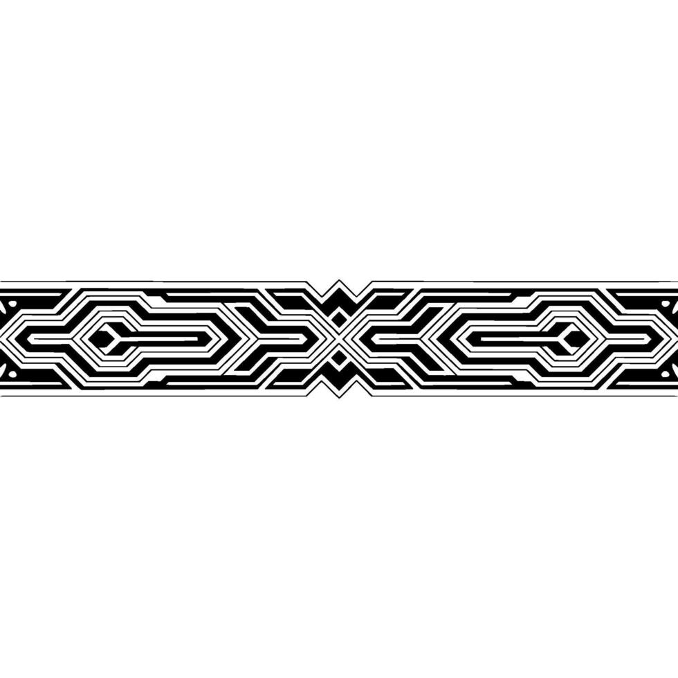 Geometric Band Pattern in Black and White Tech Aesthetic vector