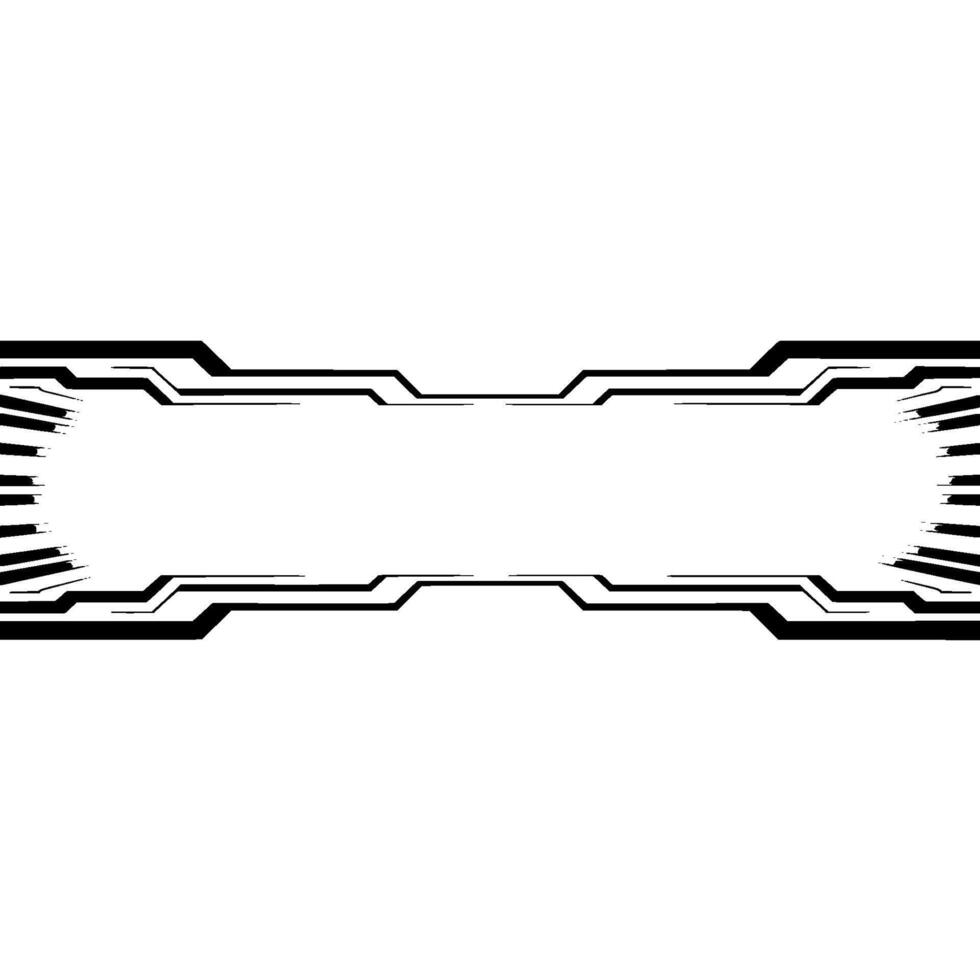 Minimalist Futuristic Frame With Light Burst Element vector