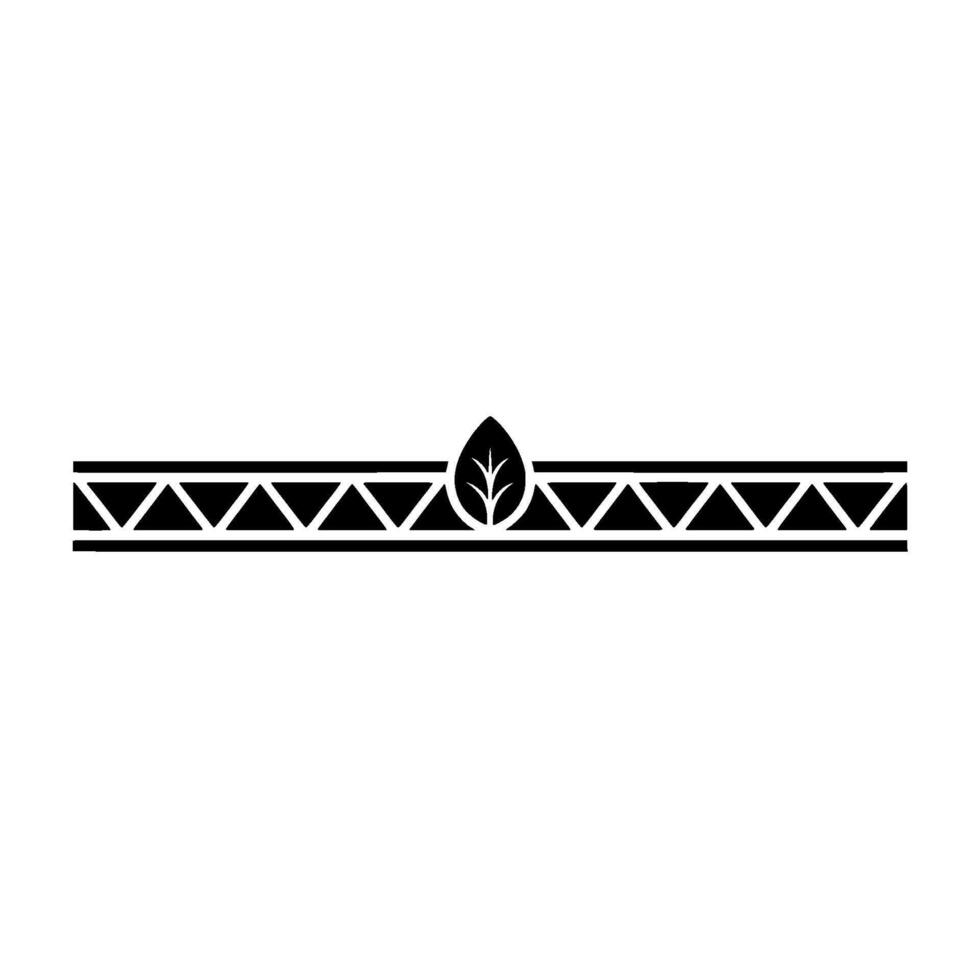 Geometric Leaf Border Minimalist, Illustration vector