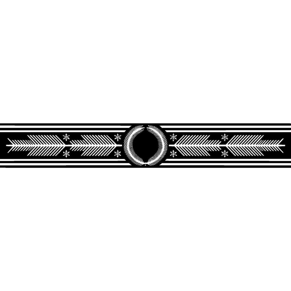 Elegant Black White Emblem With Leafy Laurel vector