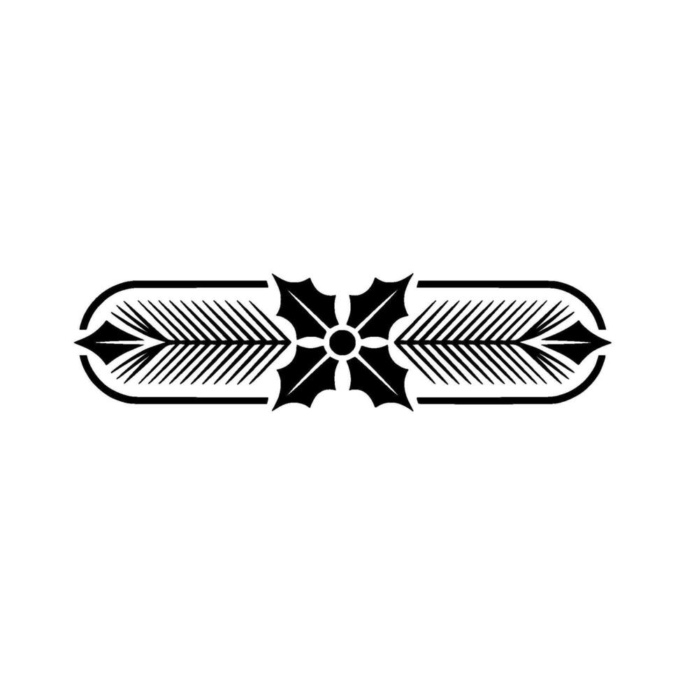Elegant Black And White Holiday Border Element vector