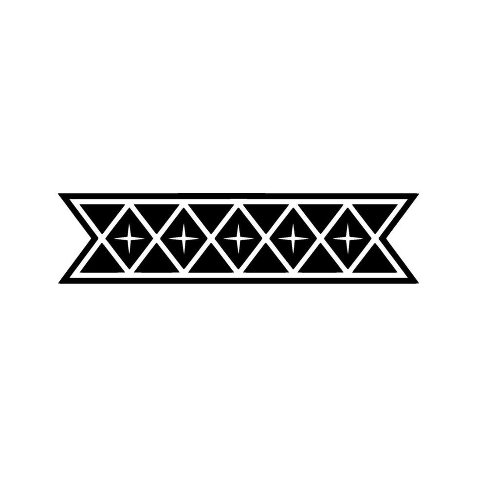 Minimalist Geometric Banner With Diamond Pattern, Black And White vector
