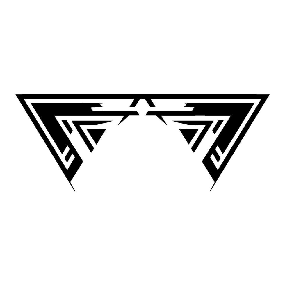 Geometric Abstraction Modern Monochromatic Element vector
