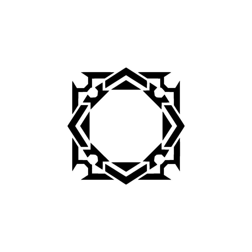 Geometric Black White Pattern, Minimalist For Branding vector