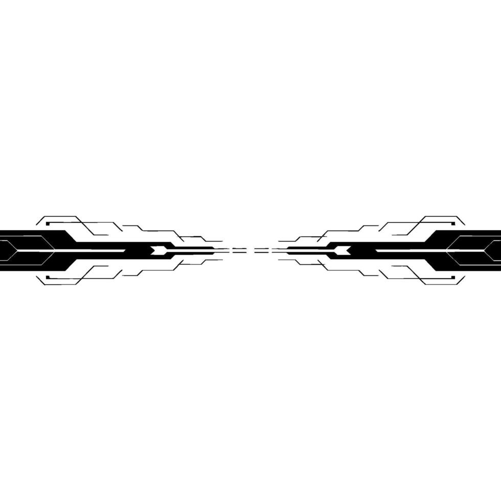 Abstract Tech Circuit, Clean Modern Background vector