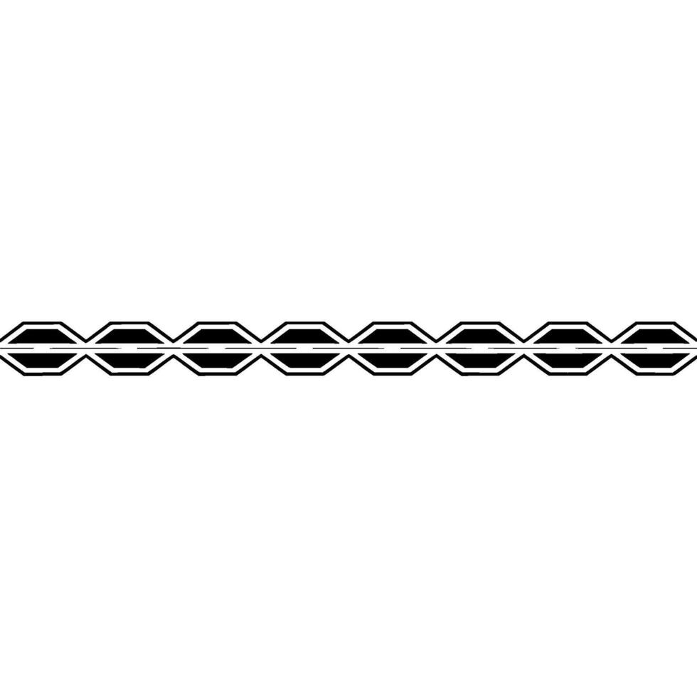 Geometric Pattern Border Monochrome, Minimalist, Seamless Repeat vector