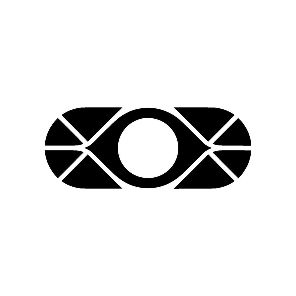 Geometric Eye On Light Background vector