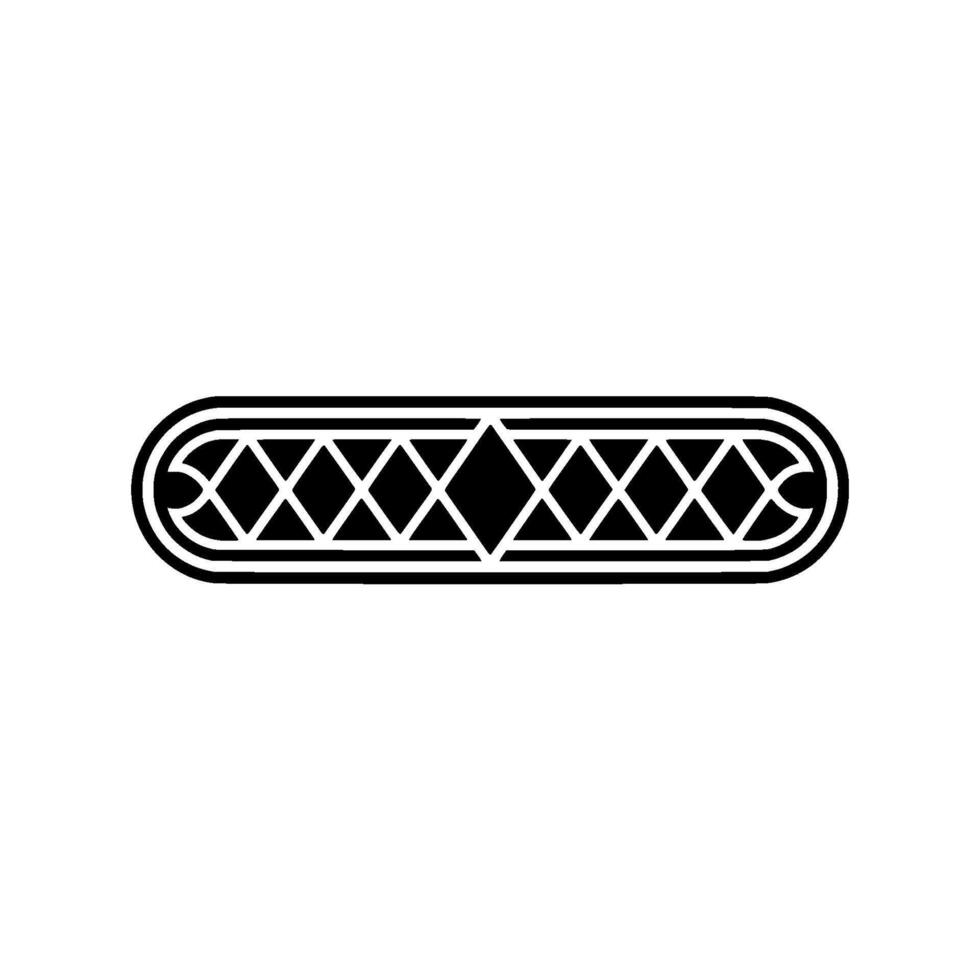 Minimalist Black Diamond Pattern On Light Gray, Decorative Element vector