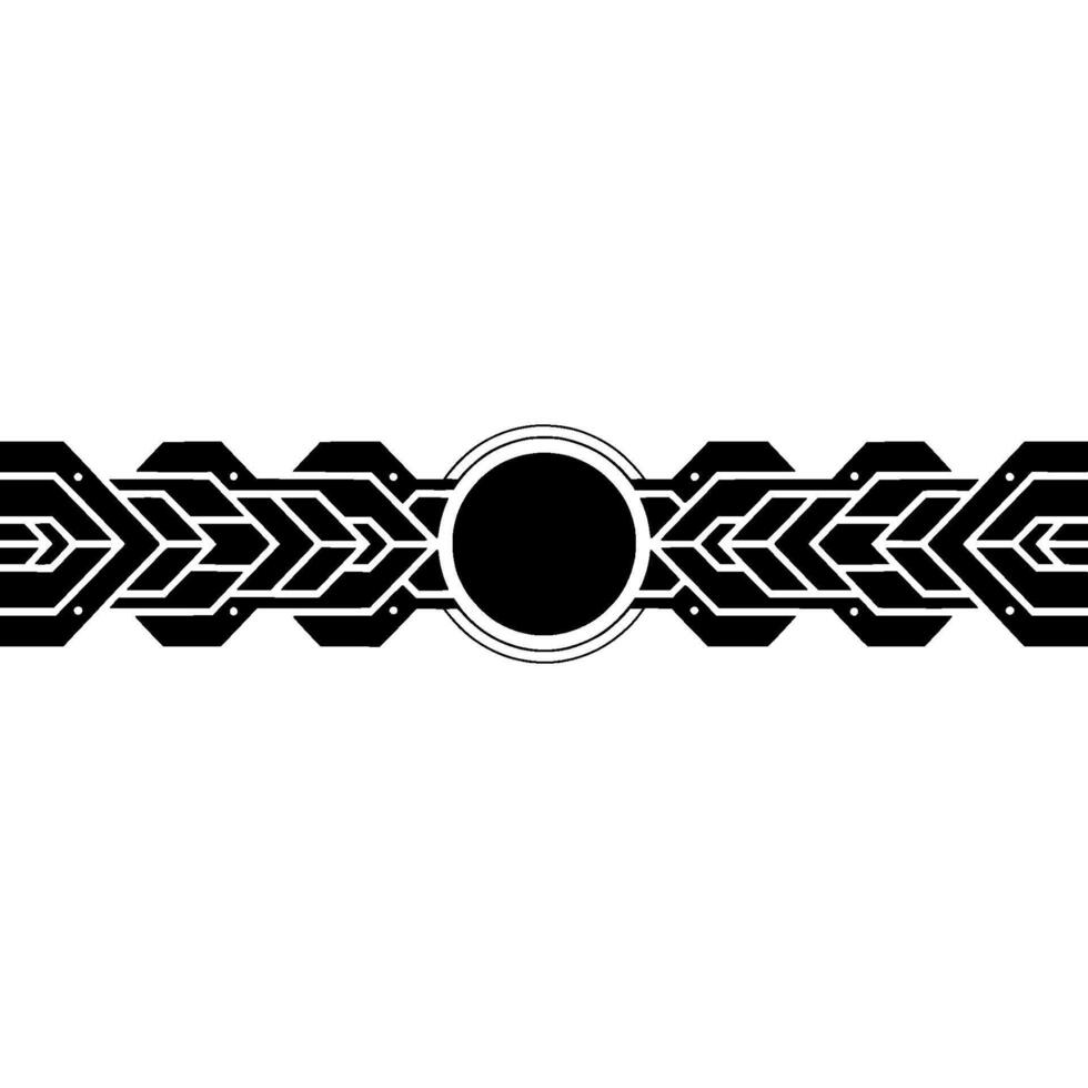 Abstract Geometric With Black Circle And Linear Elements vector