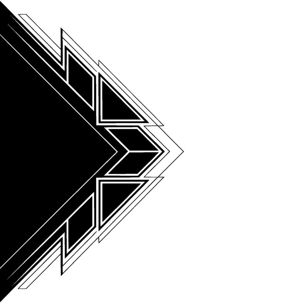 Abstract Geometric Black And White Angular Composition vector