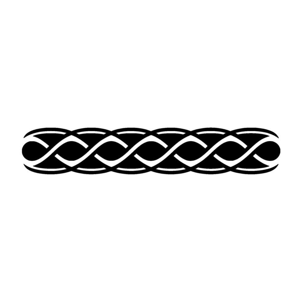 Celtic Knotwork Border, Black And White vector
