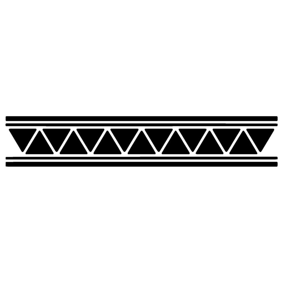 Black Geometric Decorative Border On Gradated Background vector