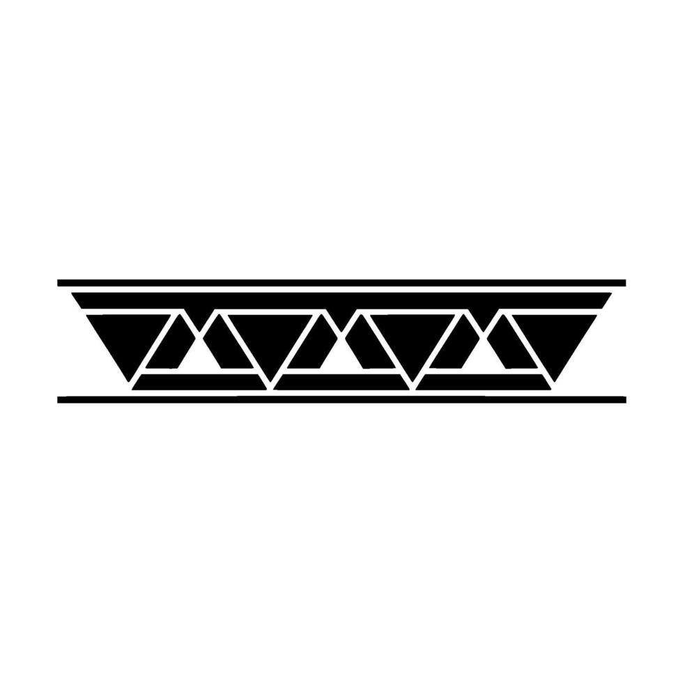 Geometric Bridge, Minimalist Black White vector