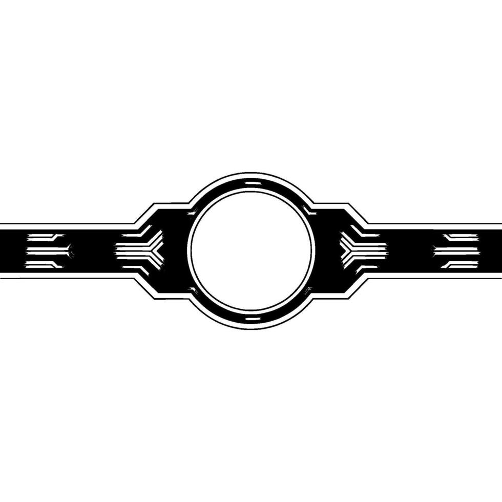 Futuristic Silver Frame Element On White Tech, Minimal vector