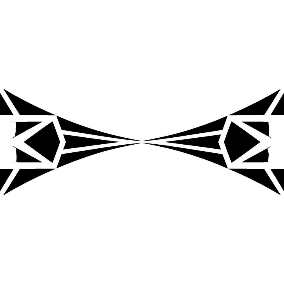 Geometric Abstract With Symmetry In Grayscale vector