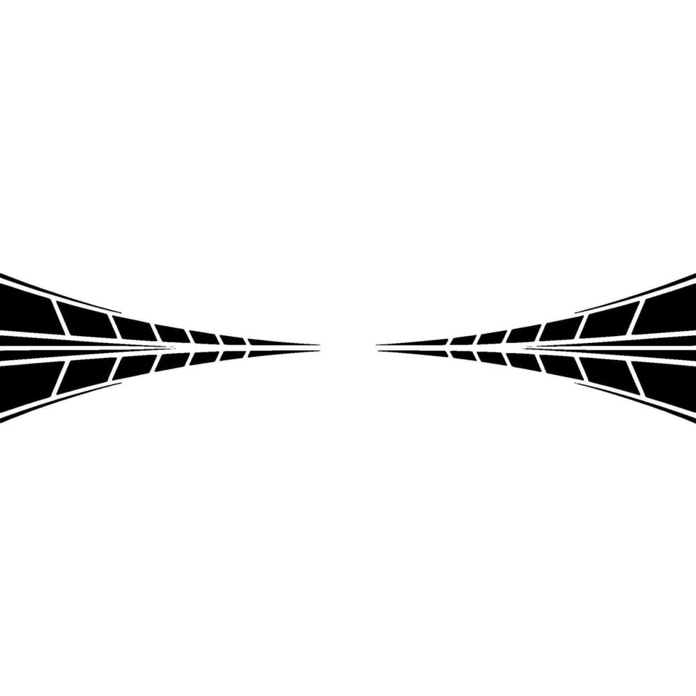 Modern Geometric Black And White Abstract Illustration vector