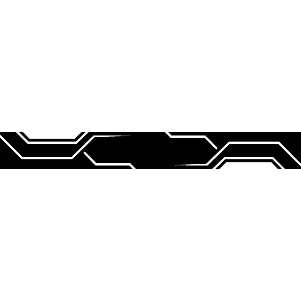 Tech Banner, Abstract, Black White, Modern Template vector