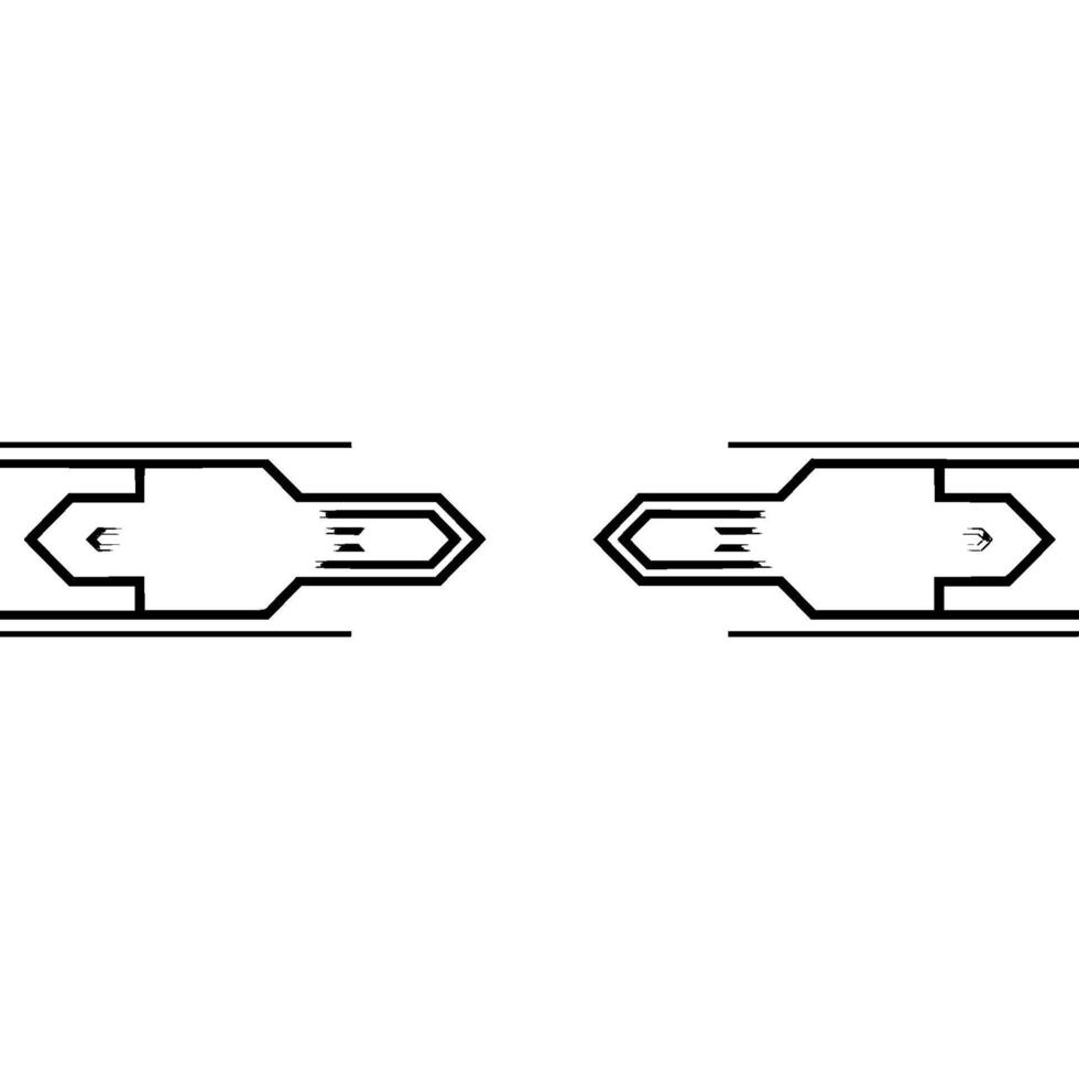Abstract Arrow Futuristic Minimalist On White vector