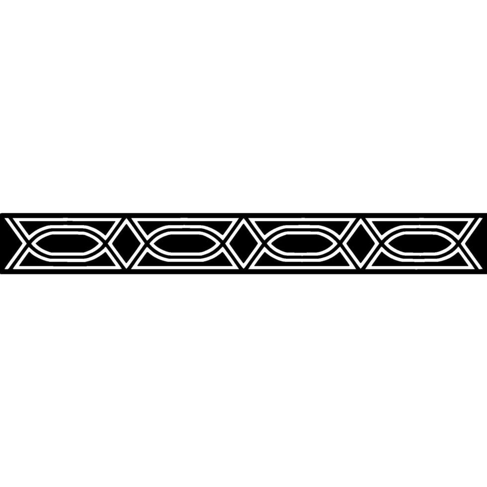 Geometric Black And White Border On White Background, Minimalist Aesthetic vector