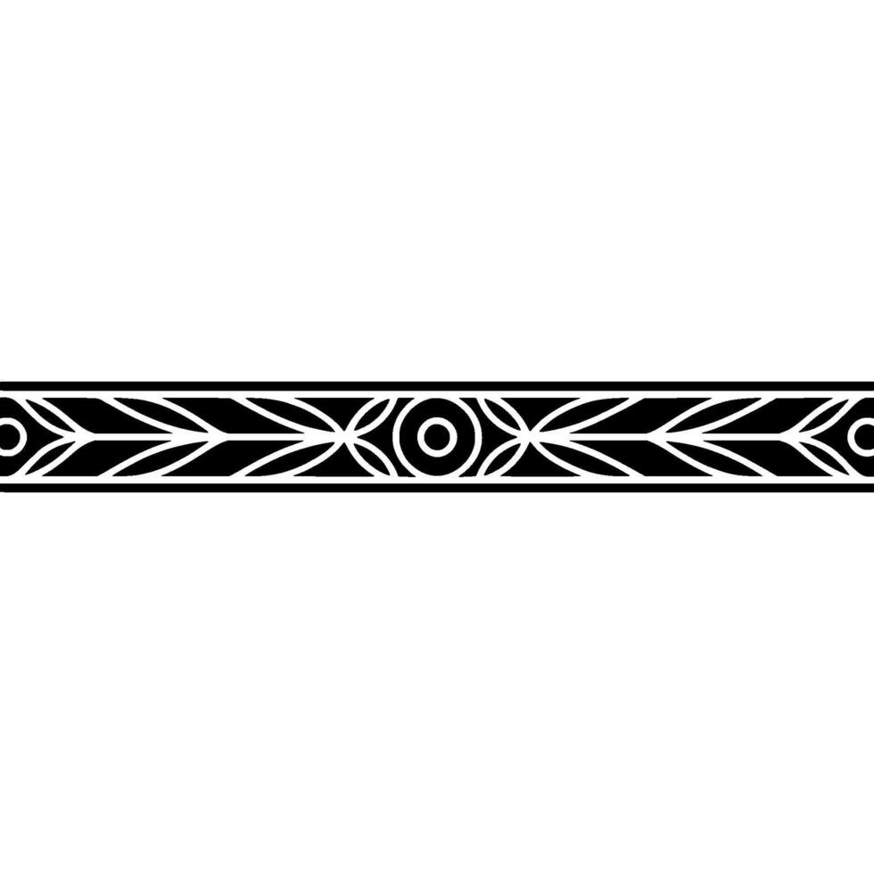 Minimalist Geometric Border In Black White, Elegant Element vector
