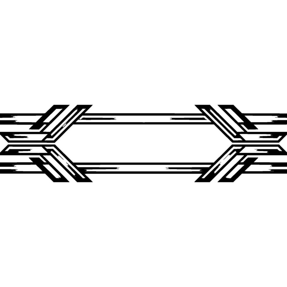 Minimalist Geometric With Interlocking Lines Modern Abstract Art vector