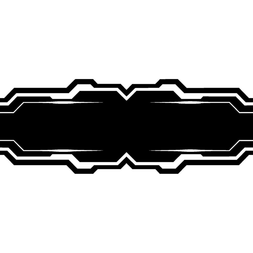 Tech Interface Abstract Black Bar, White Space, Futuristic vector