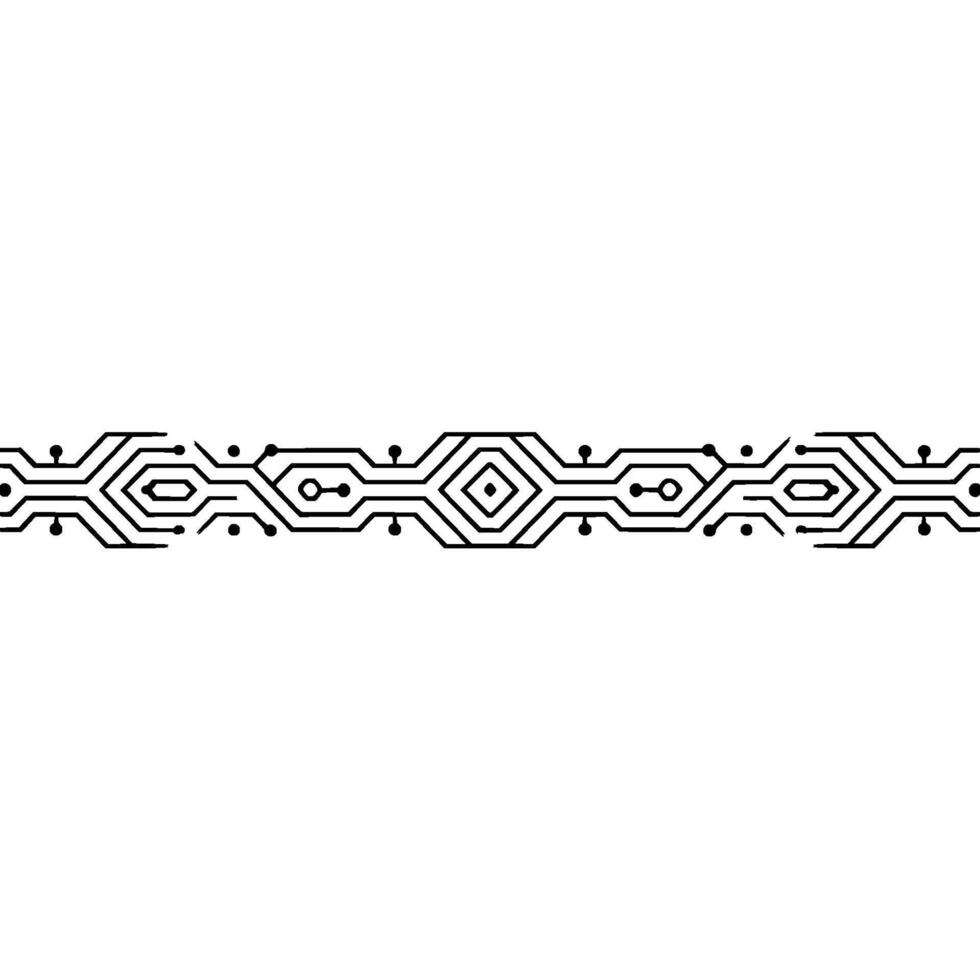 Minimalist Circuit Board Pattern With Glowing Accent vector