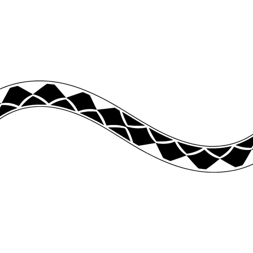 Abstract Black And White Wave, Minimalist vector