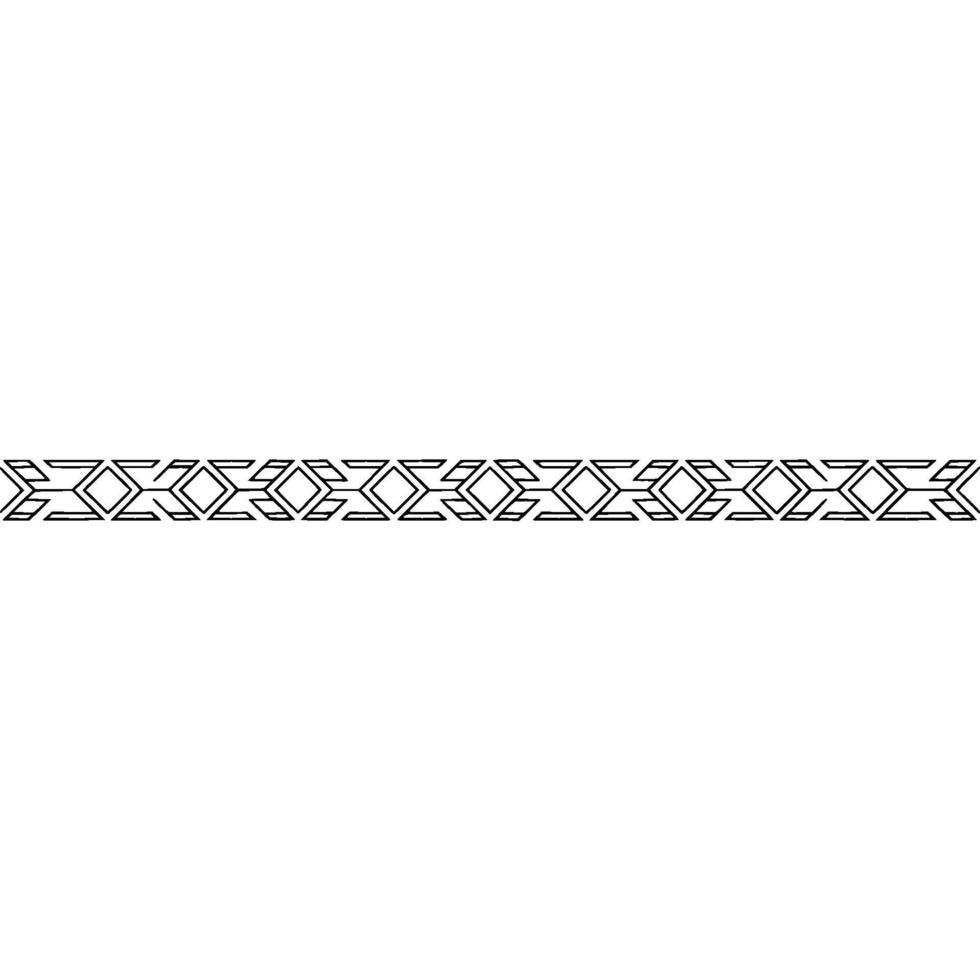 Geometric Border Line, Modern Abstract Element, Minimalist Style vector