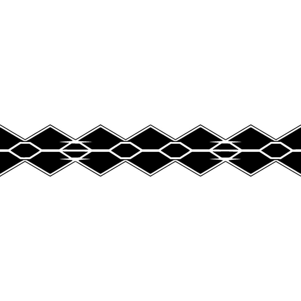 Abstract Geometric Black White Repeating Pattern vector