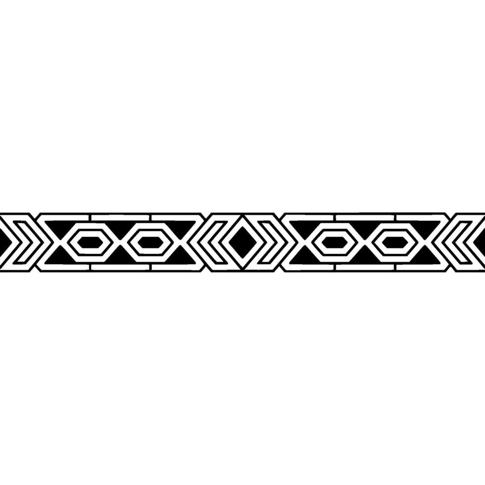 Geometric Border Black And White, Symmetrical, Modern vector