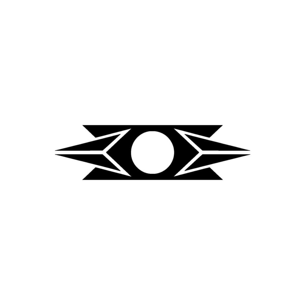 Geometric Eye Symbol On White Background Modern vector