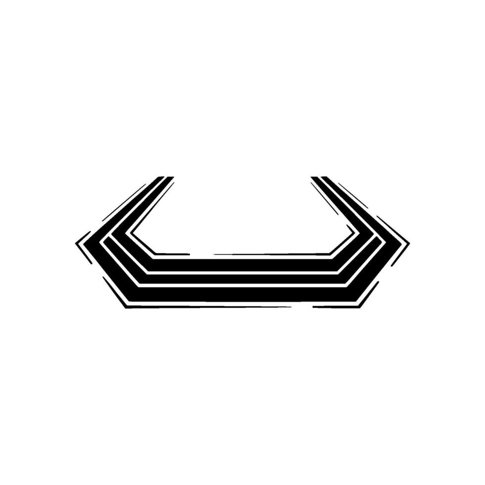 Modern Abstract Hexagon Geometric Line Art On Gray Background vector