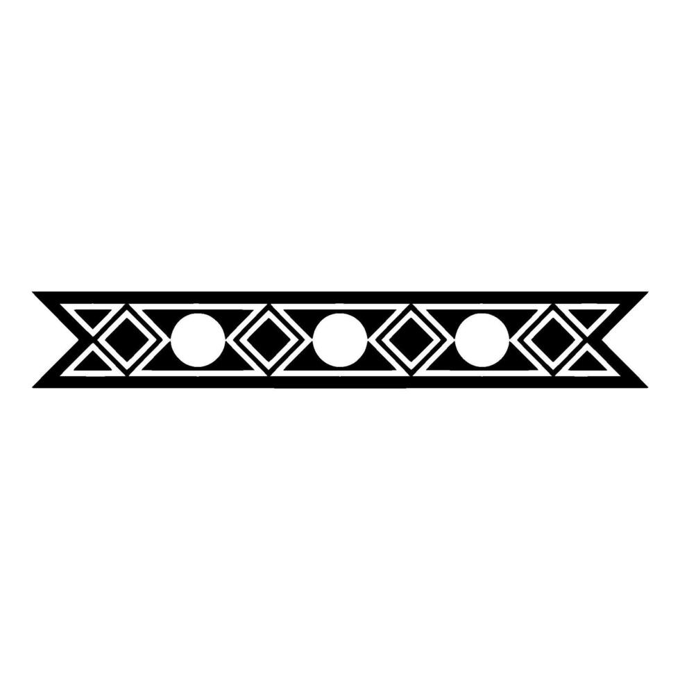Geometric Ribbon Border Element, Modern Minimalist vector
