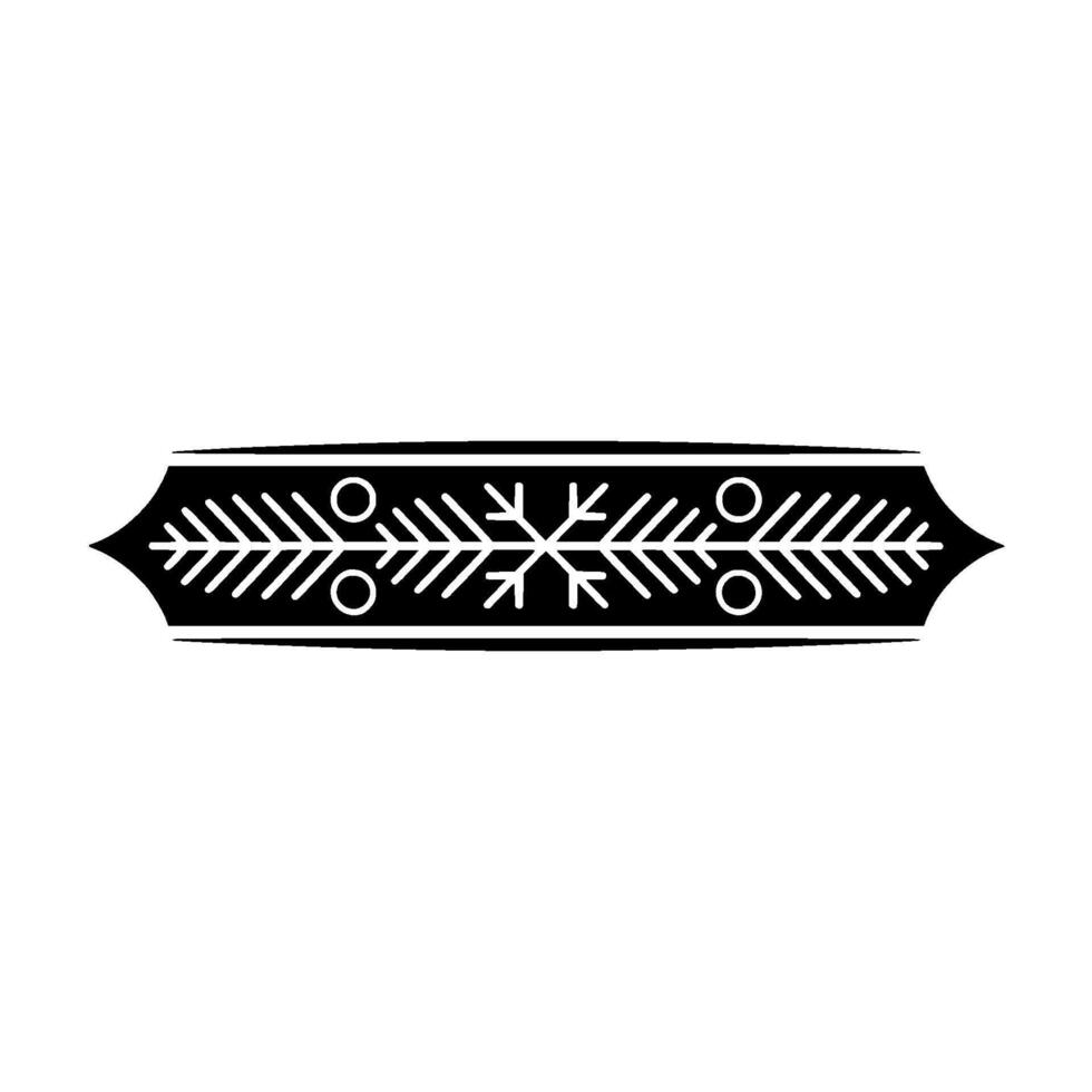 Geometric Christmas Decoration Black White With Gold Accents vector