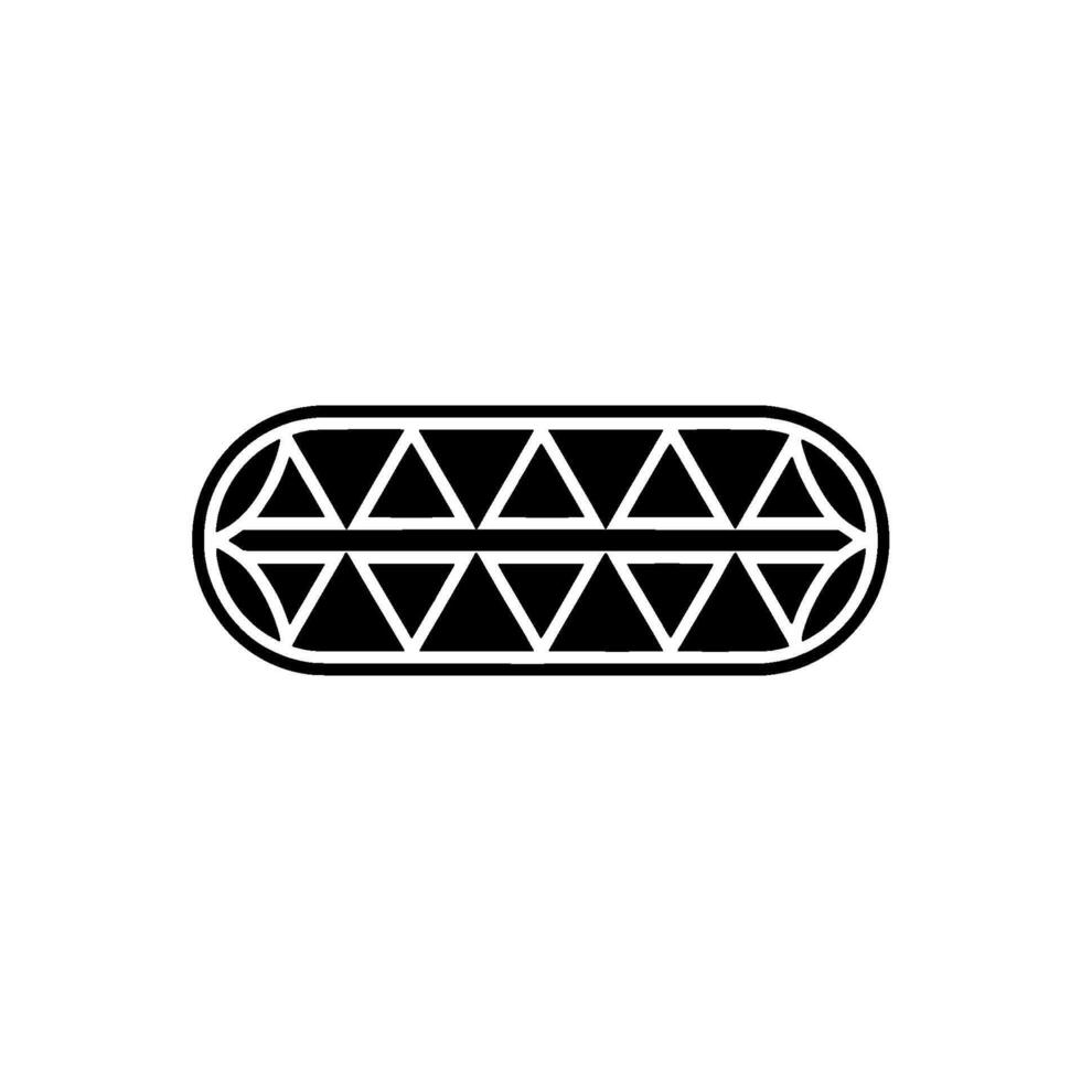 Geometric Black And White Element, Abstract Triangle Pattern vector