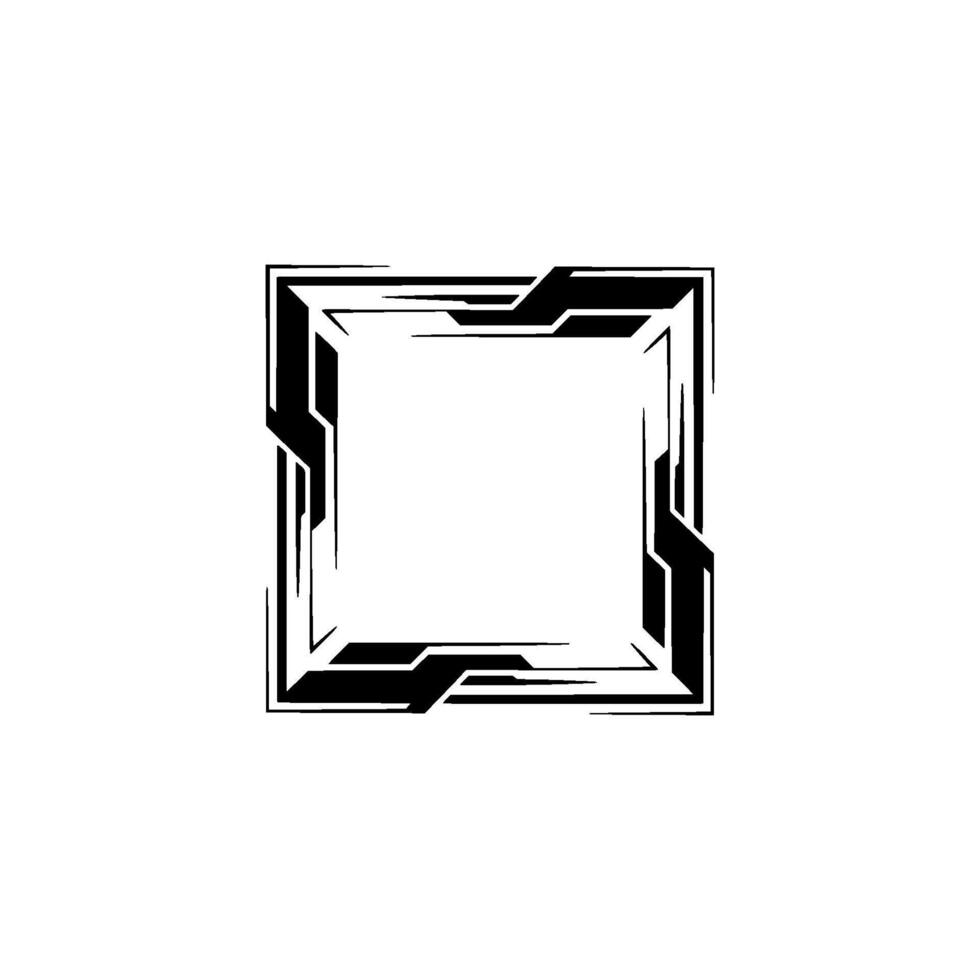 Techinspired Square Frame On White Background vector