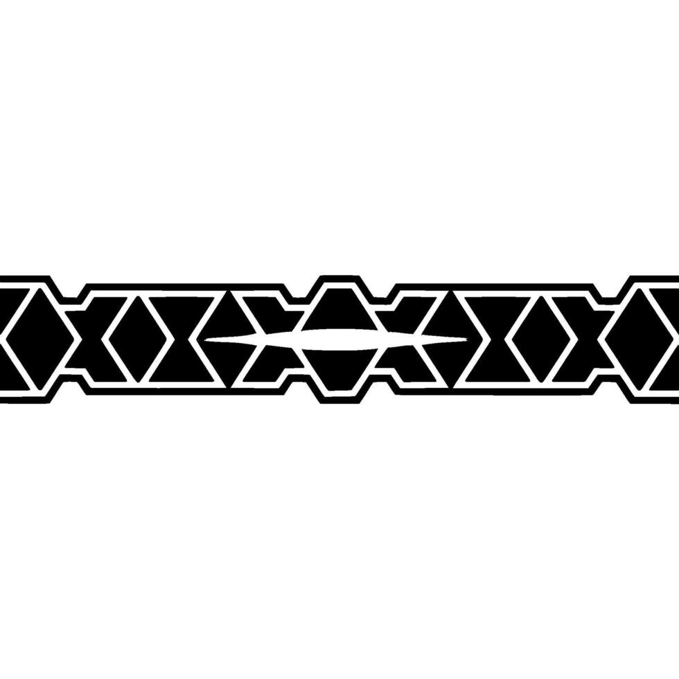 Geometric Black And White Border For Modern Graphics vector
