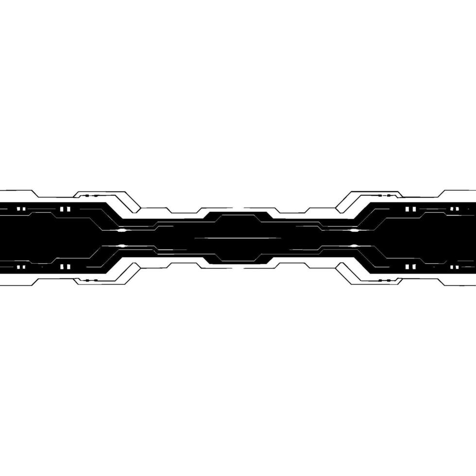 Futuristic Tech Abstract Background Black Circuit Board vector