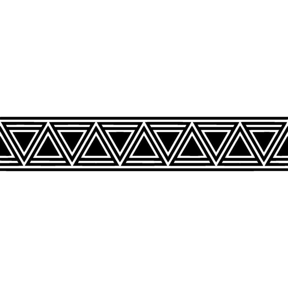 Geometric Triangle Border, Minimalist Illustration vector