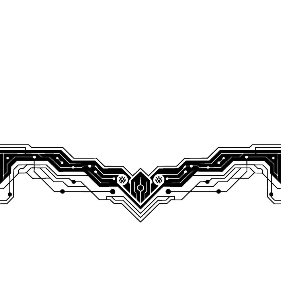 Abstract Circuit Board Techthemed Element vector