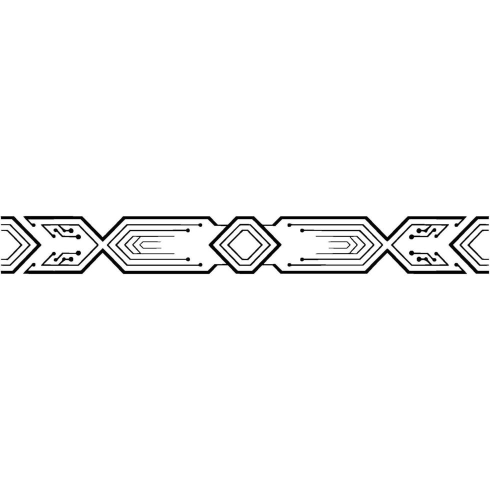 Circuit Board Pattern Minimalist Tech On White vector