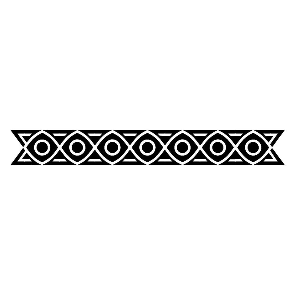 Geometric Black White Decorative Border On Grayscale Background vector