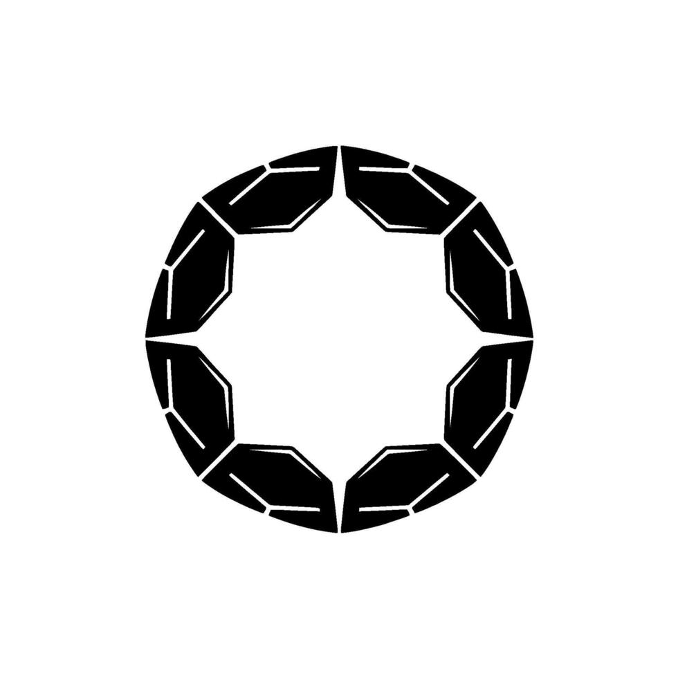 Geometric Black Ring On Gray Background vector