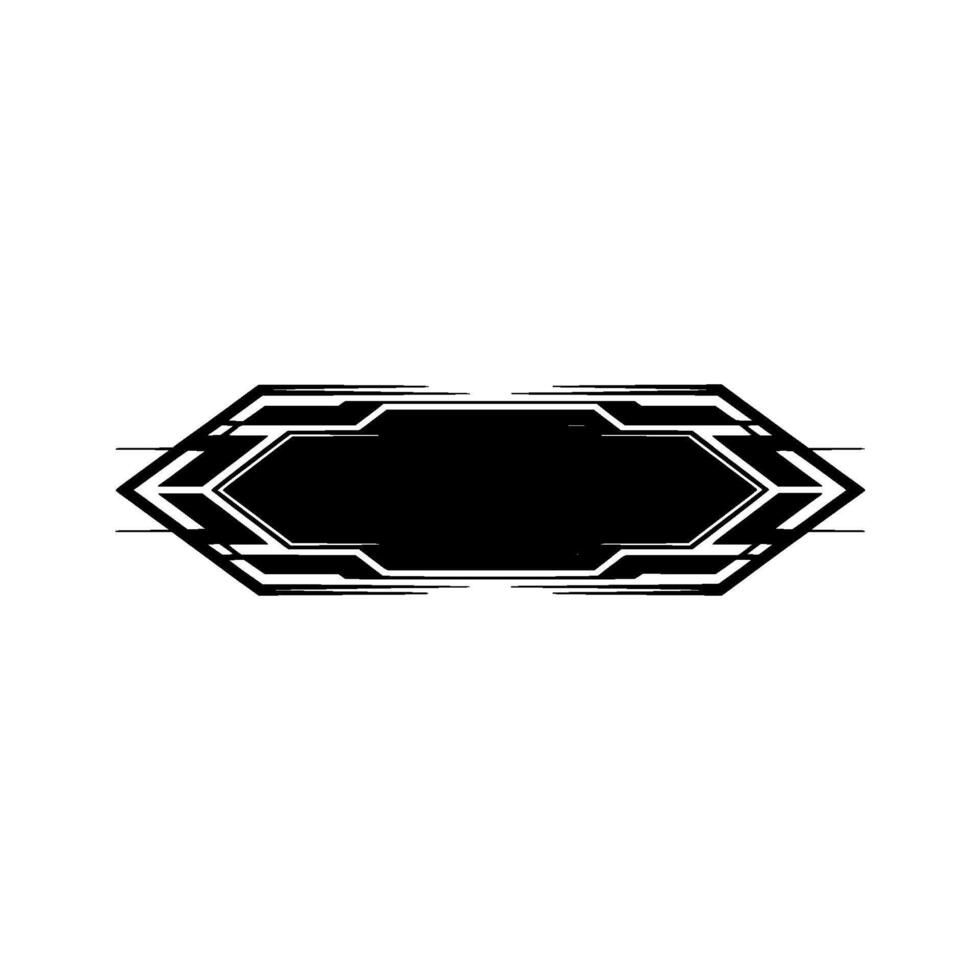 Futuristic Hexagonal Interface Element On Light Background vector