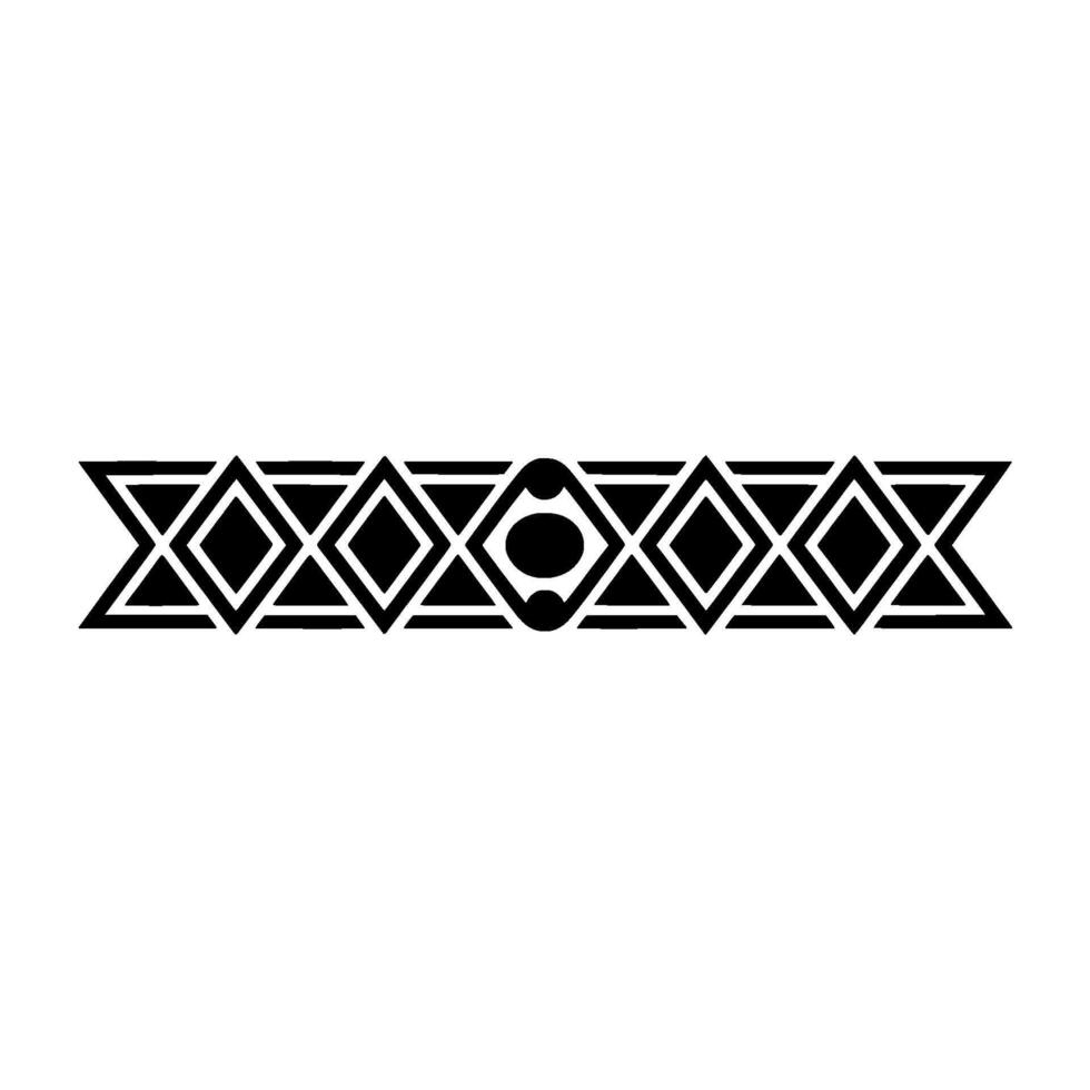 Geometric Decorative Border, Black And White, Ornament vector